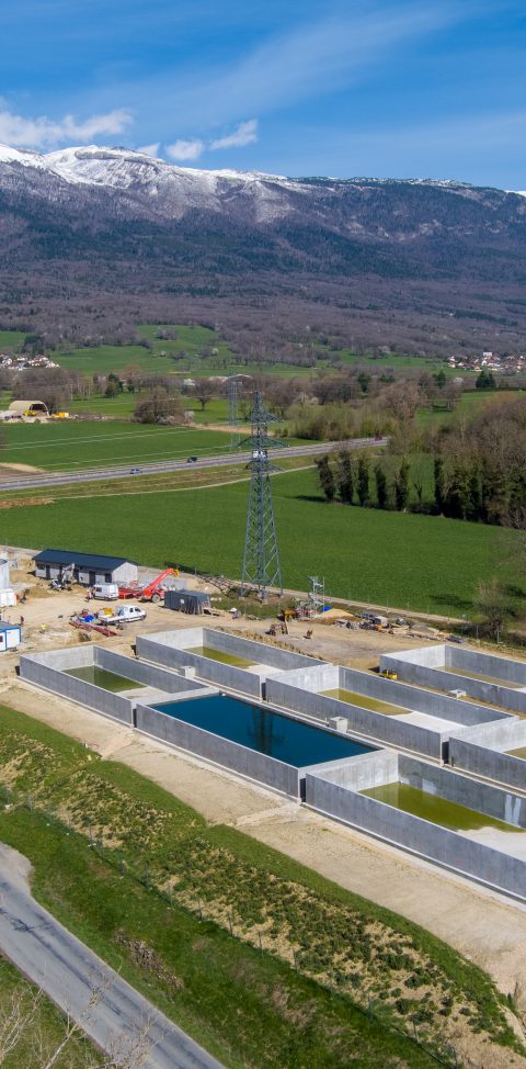 Avancement des travaux de la nouvelle unité de dépollution des eaux usées de Saint Jean de Gonville_Mars 2024