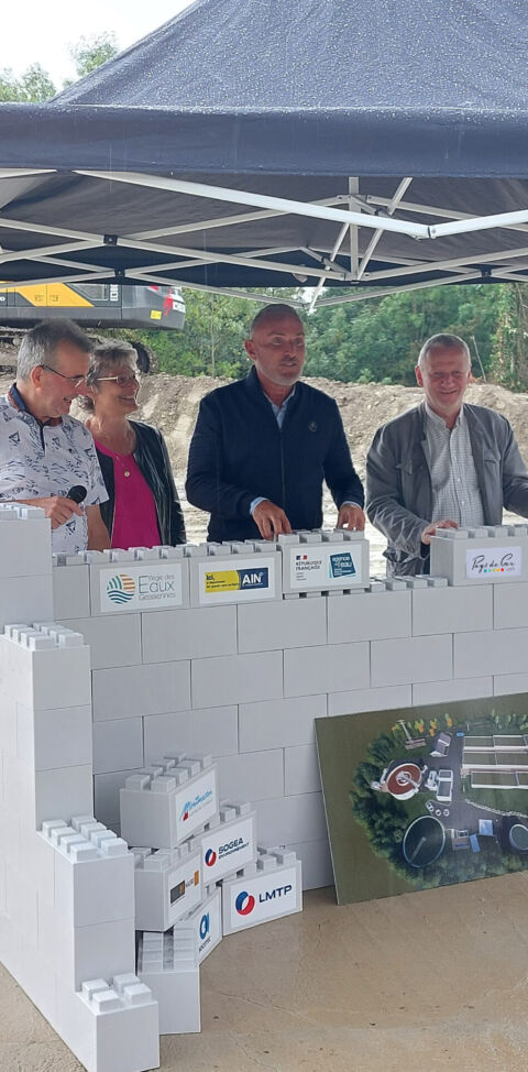 Construction d’une nouvelle Station d’Épuration Péron l’Épine – Pose de la première pierre le jeudi 28/08/2025 (Op 23-300)